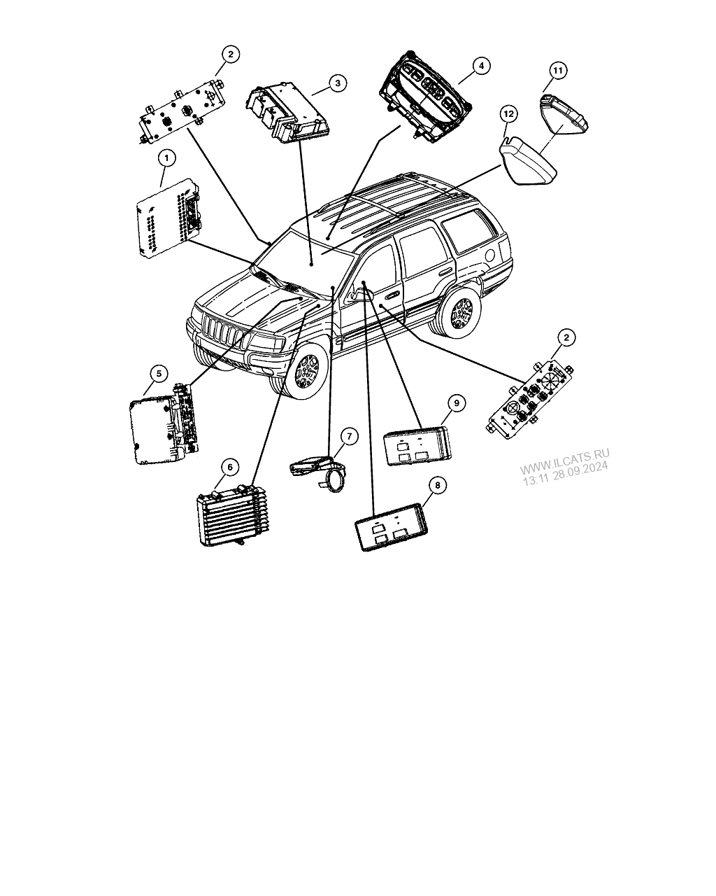 Modules JEEP GRAND CHEROKEE ((EUROPEAN))