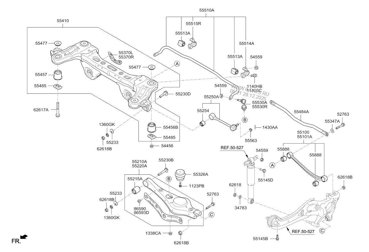 REAR SUSPENSION CONTROL ARM KIA CARNIVAL 14 (2014)