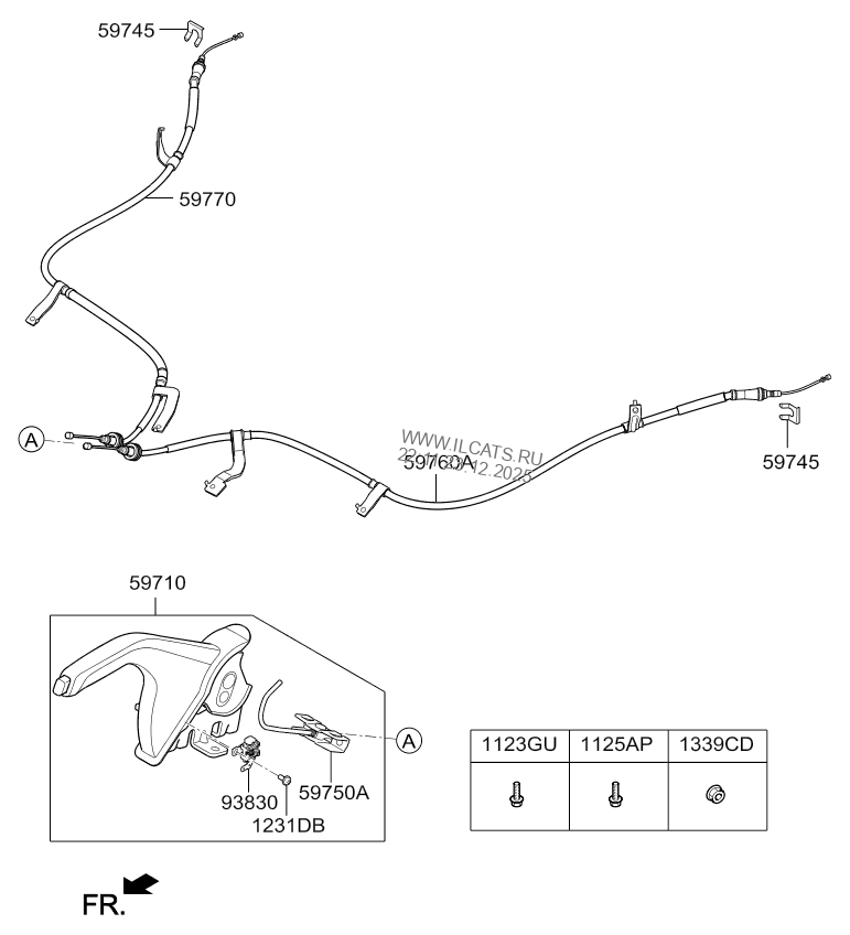PARKING BRAKE SYSTEM KIA PICANTO 17 (2017) SEDAN 5DR 5P, 1200 CC