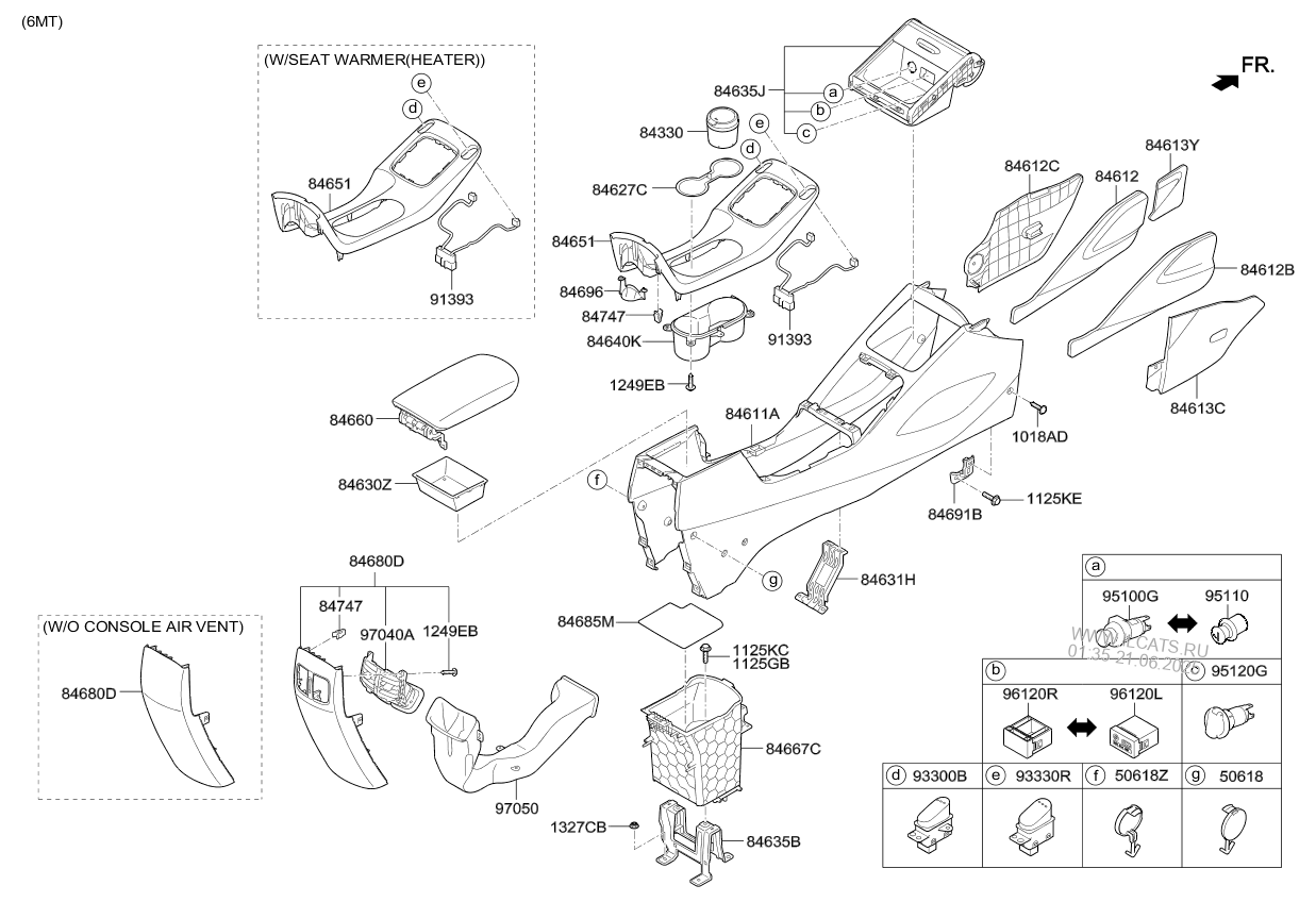 Как снять центральную консоль киа рио 3 консоль KIA K3 12 (2012-) GASOLINE - UNLEADED
