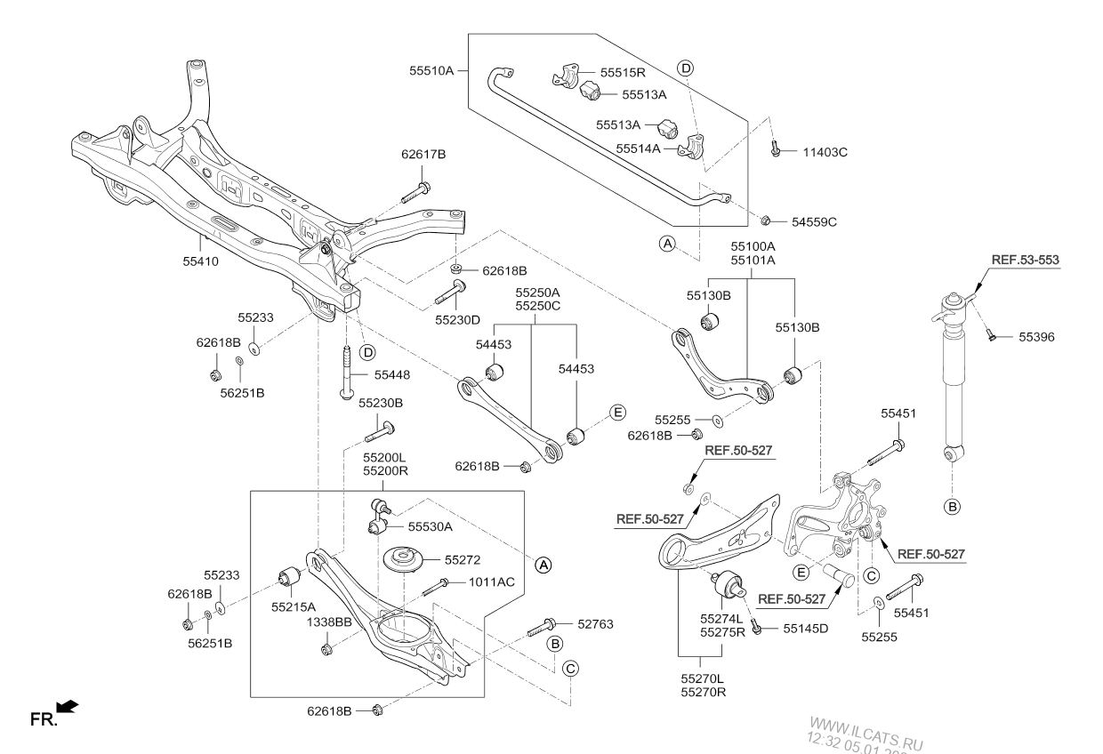 REAR SUSPENSION CONTROL ARM KIA NIRO 16 (2016-) WAGON - 5DR 5P, 1600 CC ...