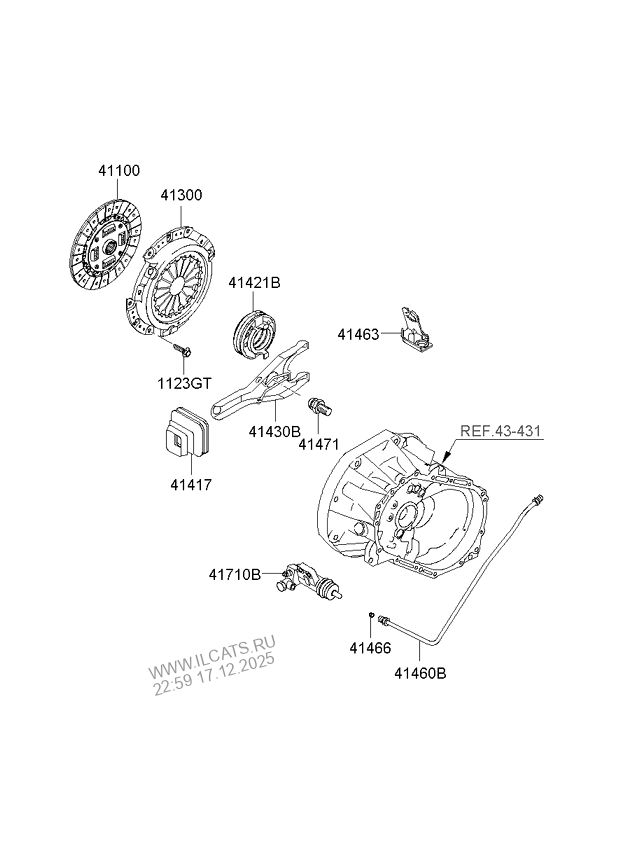 CLUTCH & RELEASE FORK KIA PICANTO 04 SEP.2006 (2006) SEDAN 5DR 5P