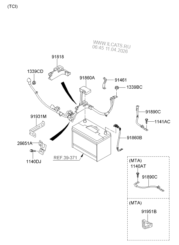 воздушный фильтр KIA CARENS 06: NOV.2006- (2006-2012) Любая