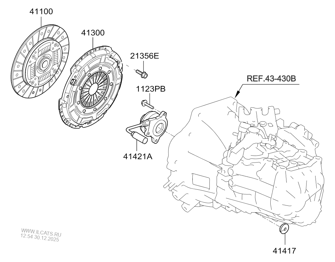 CLUTCH & RELEASE FORK KIA CERATO/FORTE 16 (2016) Any