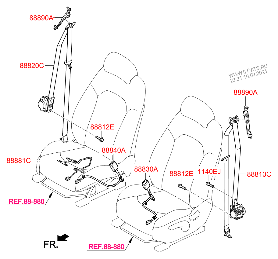 Код отделки салона toyota