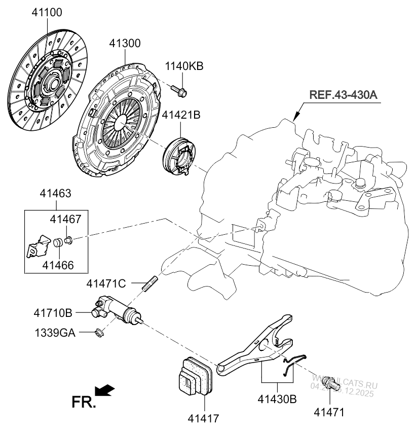 CLUTCH & RELEASE FORK KIA CERATO 12 (20122016) Any