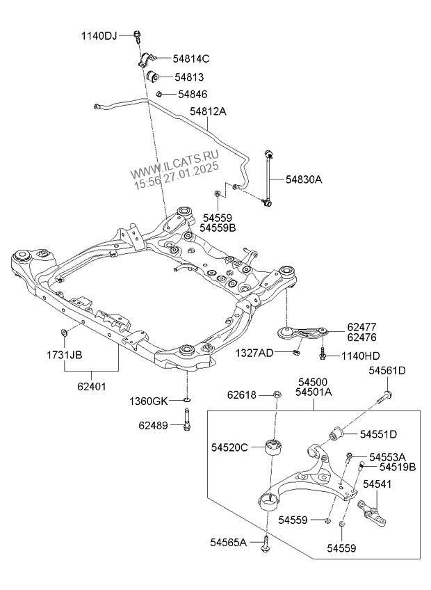 Подрамник kia ceed