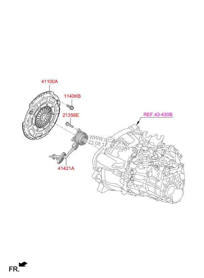 CLUTCH & RELEASE FORK CEED 18 (SLOVAKIA PLANTEUR) (2018) Any