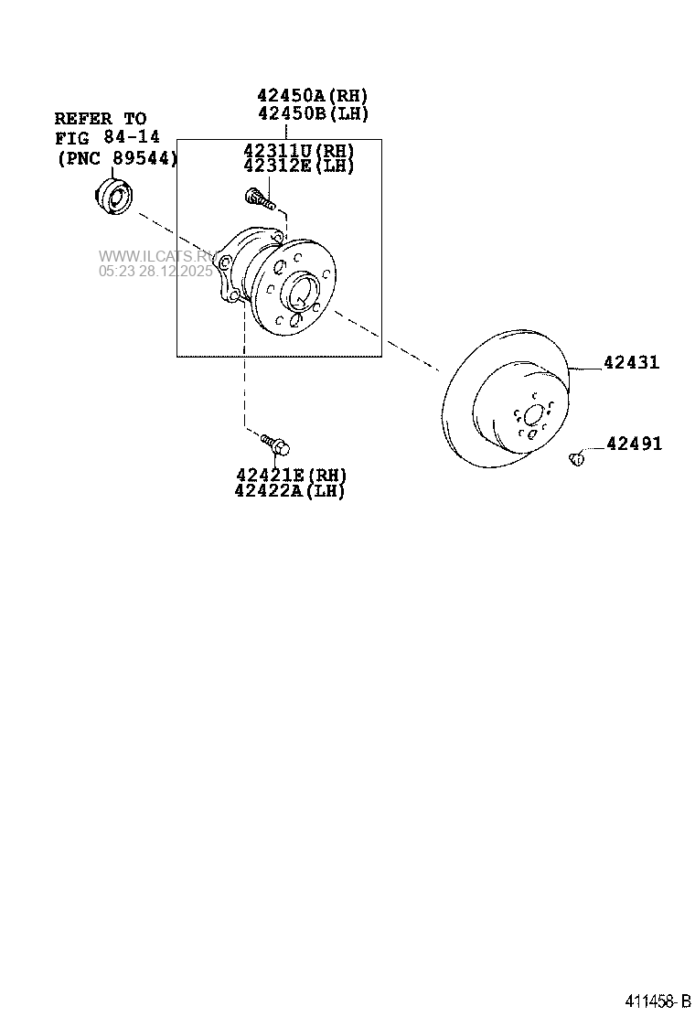 REAR AXLE SHAFT & HUB LEXUS ES300&(282370)