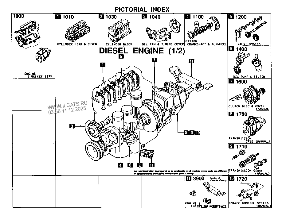 DIESEL-ENGINE & TRANSMISSION MAZDA B2200