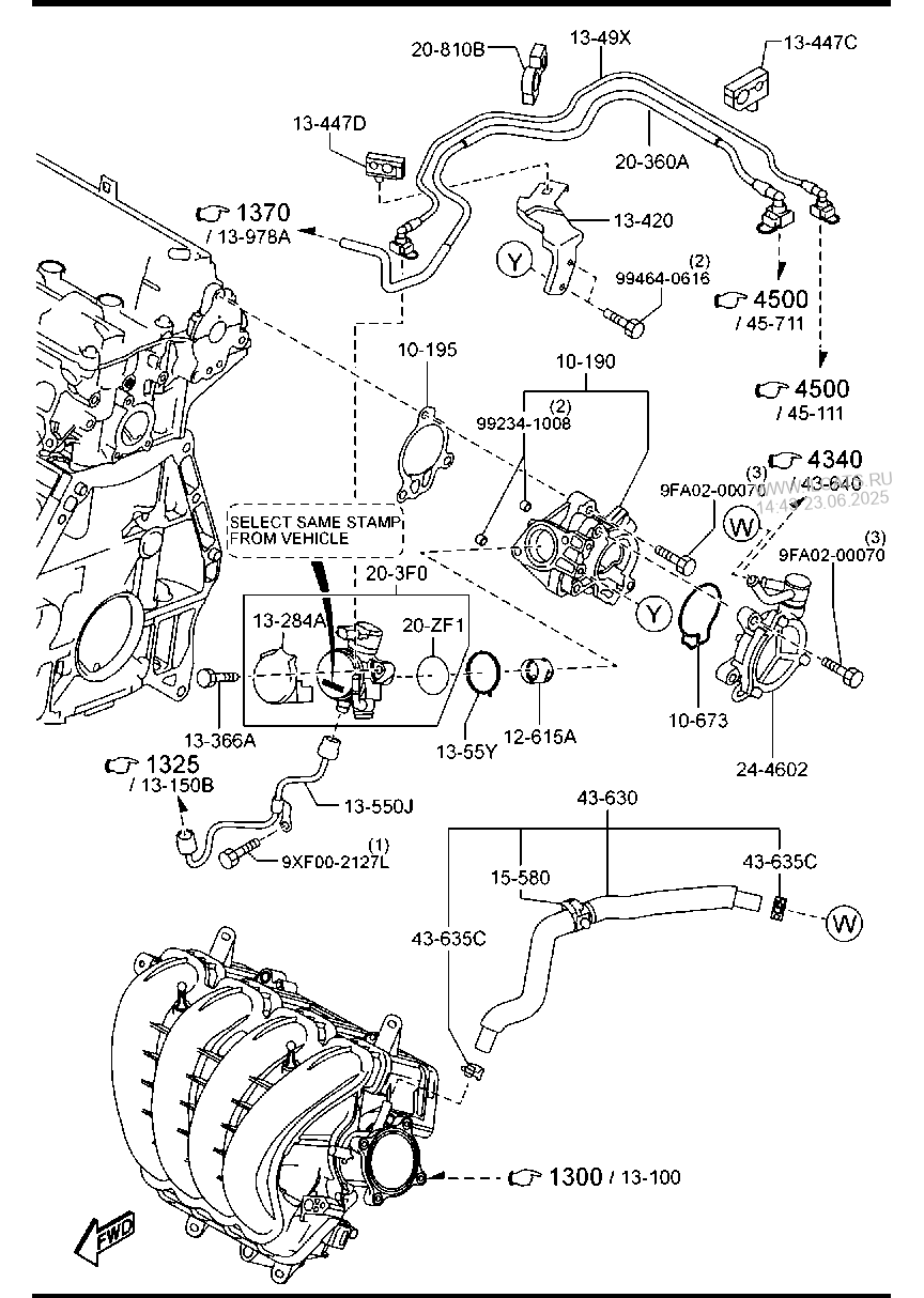 FUEL SYSTEM (GASOLINE) MAZDA CX5