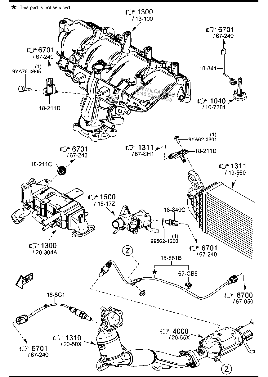 Engine Switches Rele Mazda Cx 9