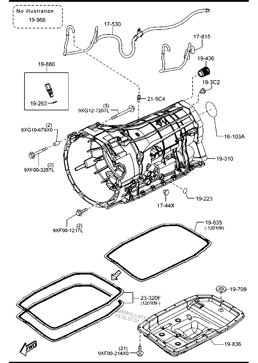 AUTOMATIC TRANSMISSION CASE & MAIN CONTROL SYSTEM MAZDA BT50