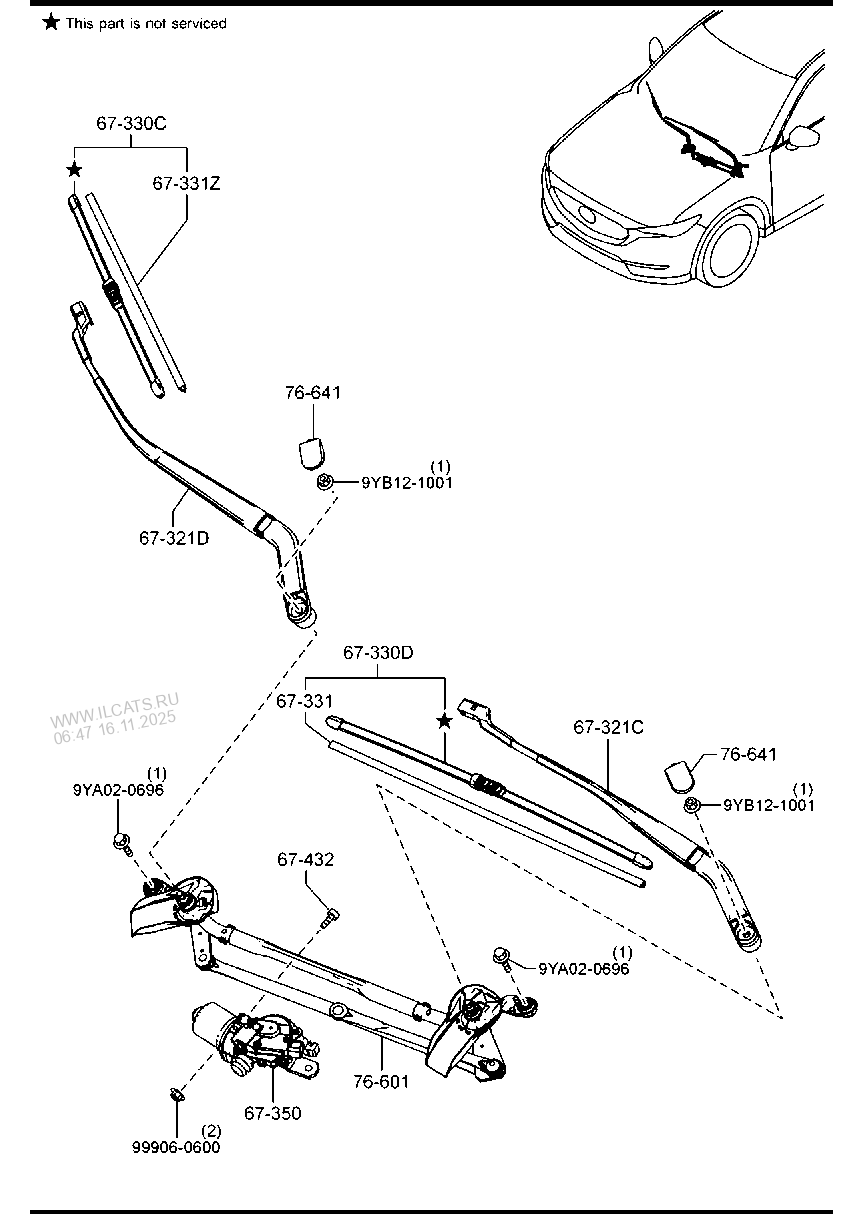 WINDSHIELD WIPERS MAZDA CX5