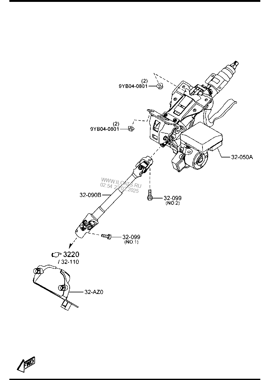 Steering Column Shafts Mazda Cx 3