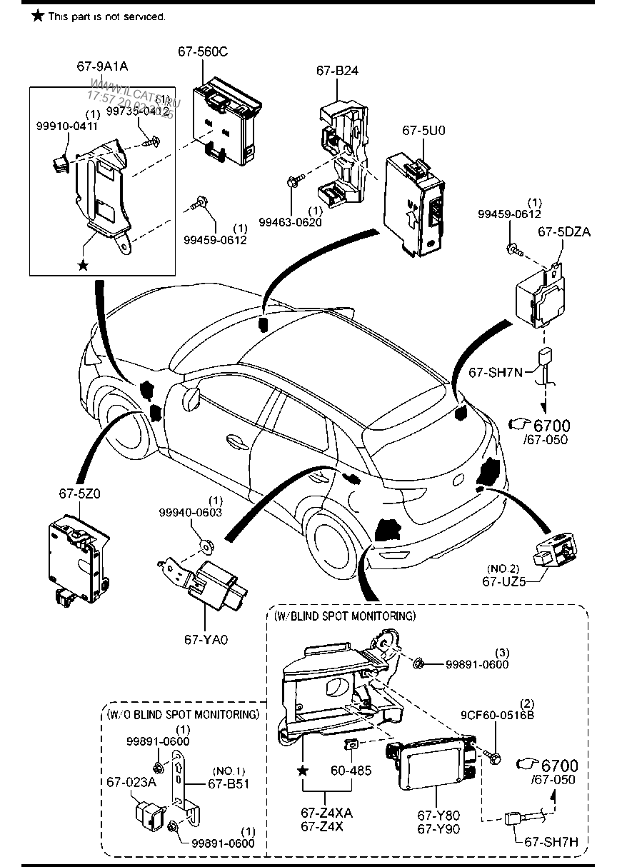 Body Relays Units Mazda Cx 3