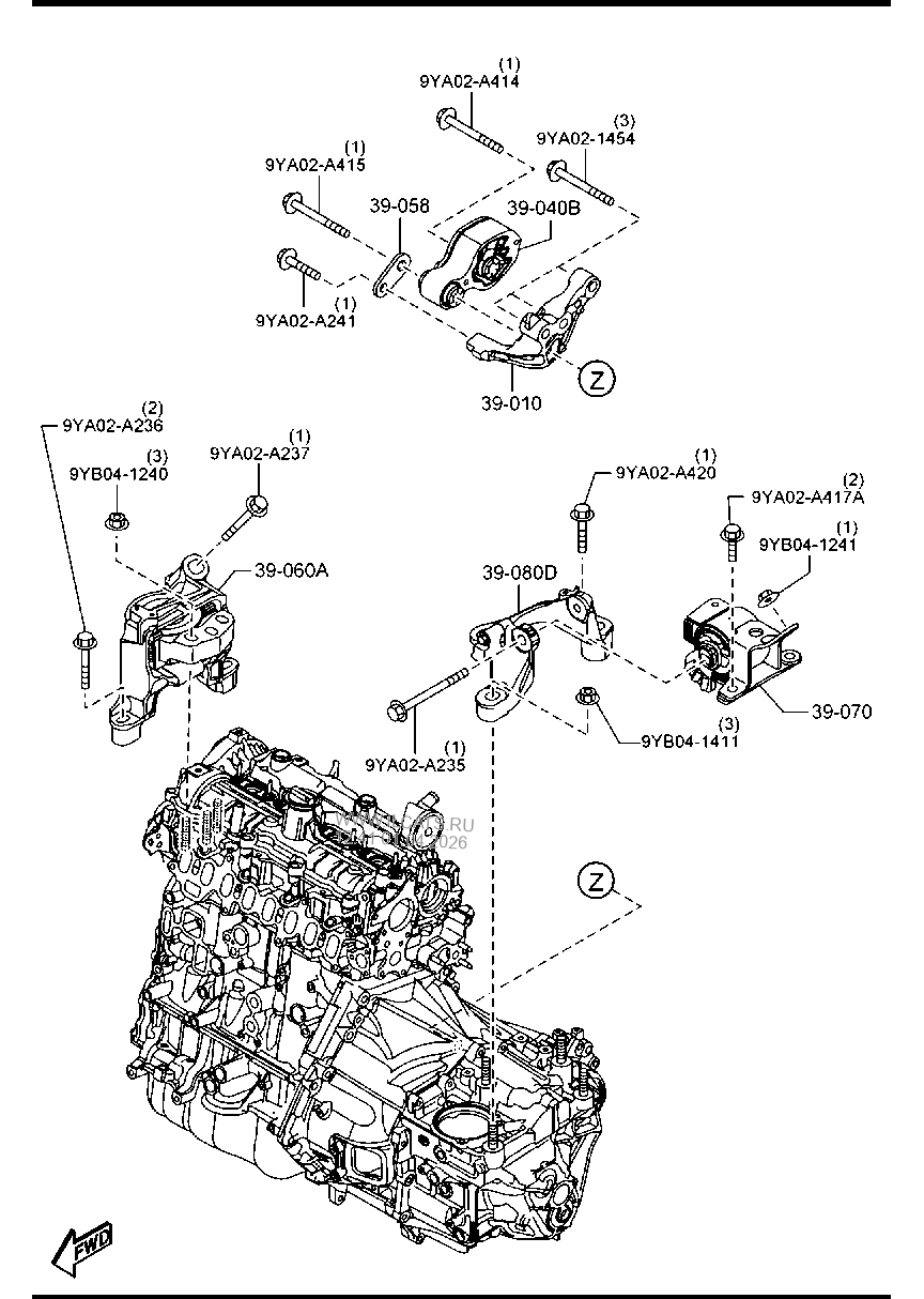 ШЕСТЕРНИ МКПП (ДИЗЕЛЬ ) MAZDA6