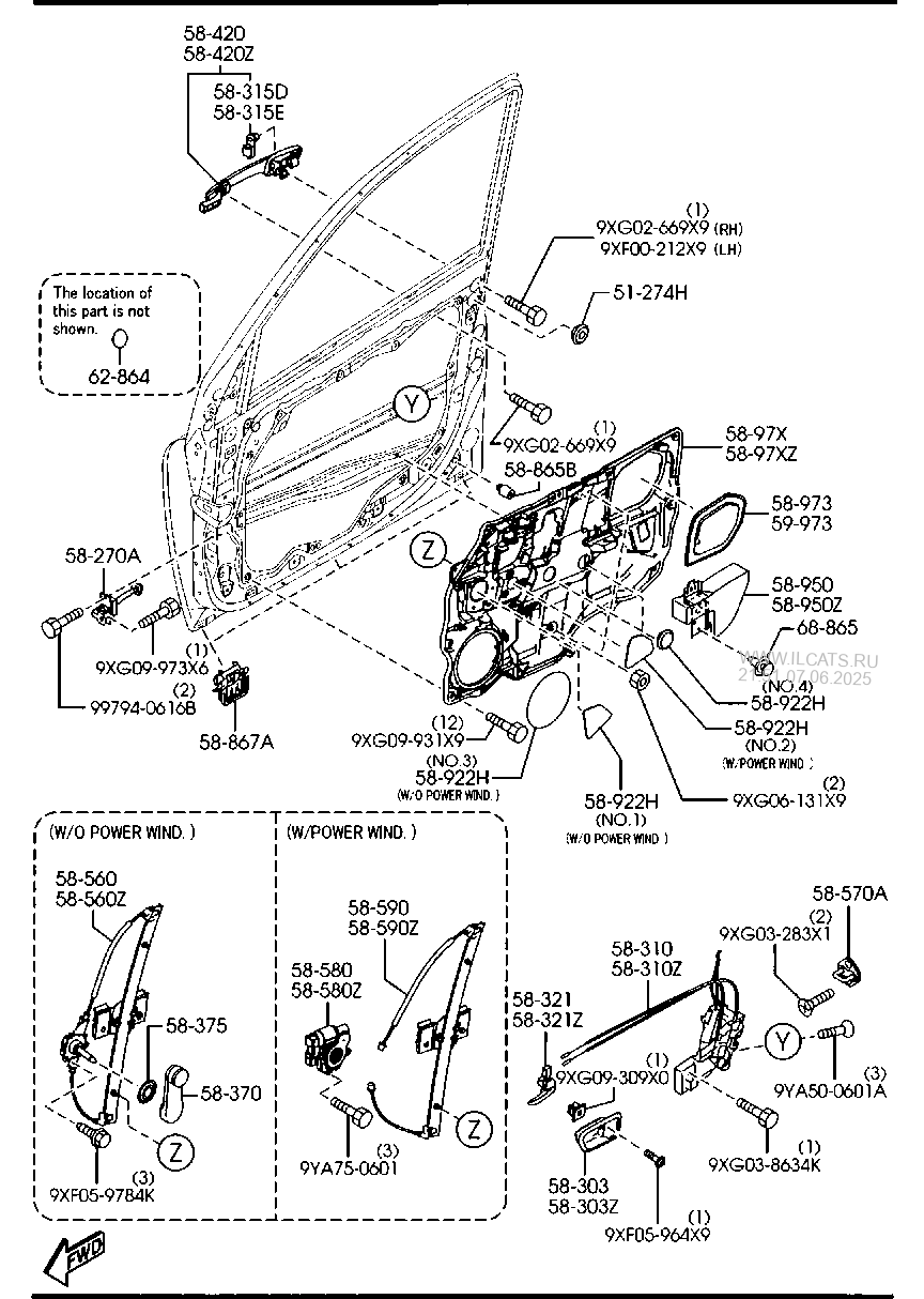 Front Door Mechanisms Mazda2