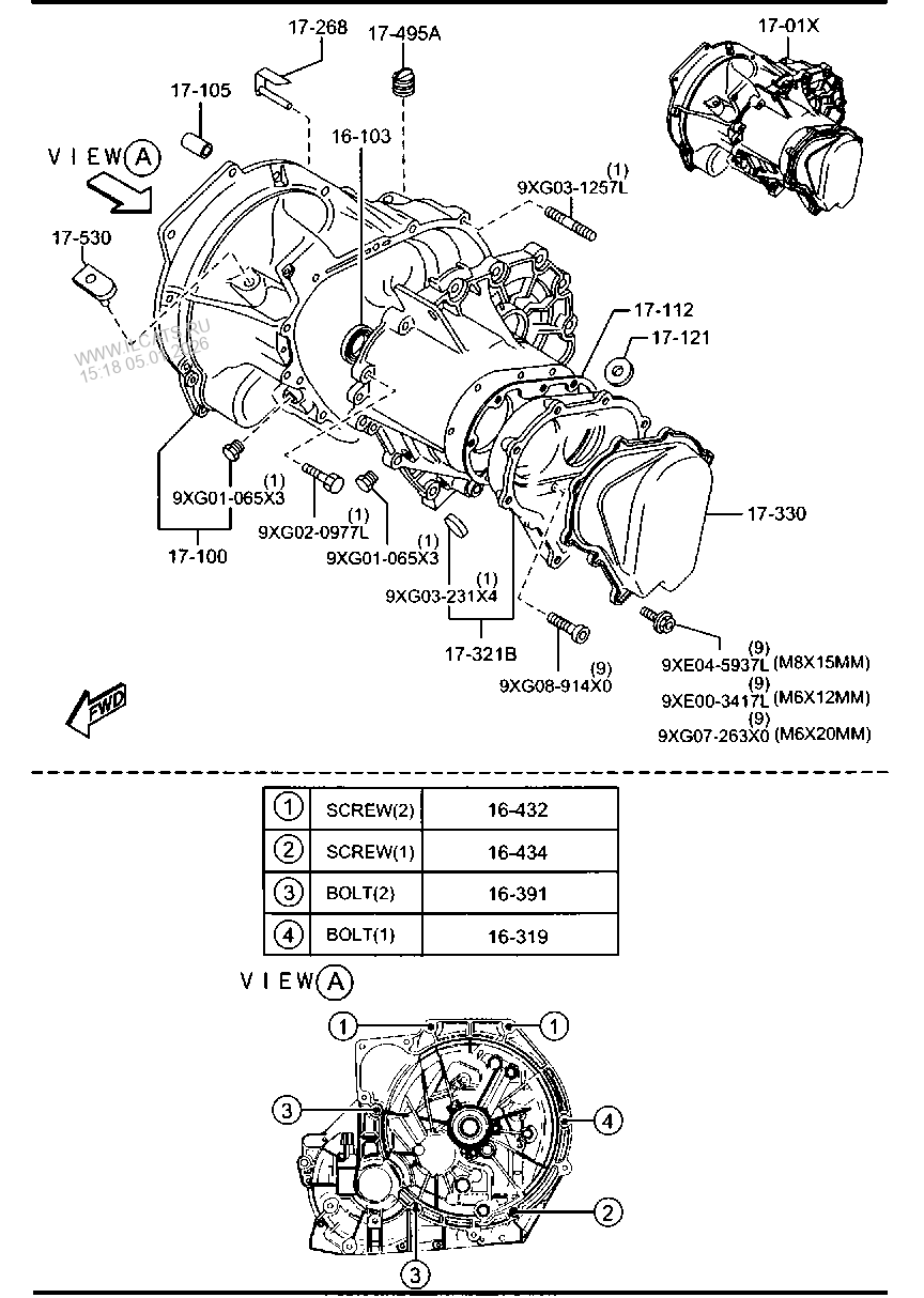 MANUAL TRANSMISSION CASE (DIESEL) MAZDA2