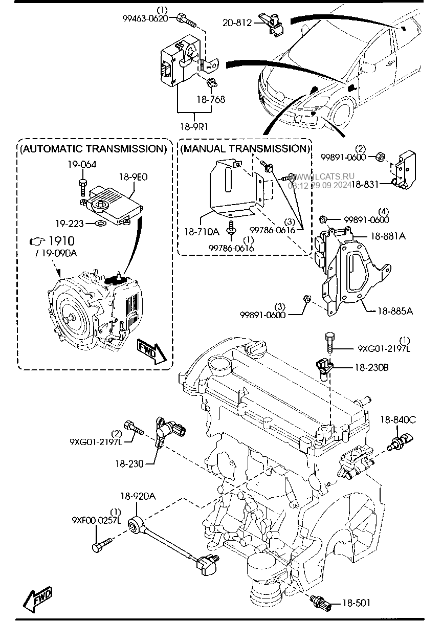 Engine Switches Relays Mazda Cx 7 [ 1214 x 864 Pixel ]