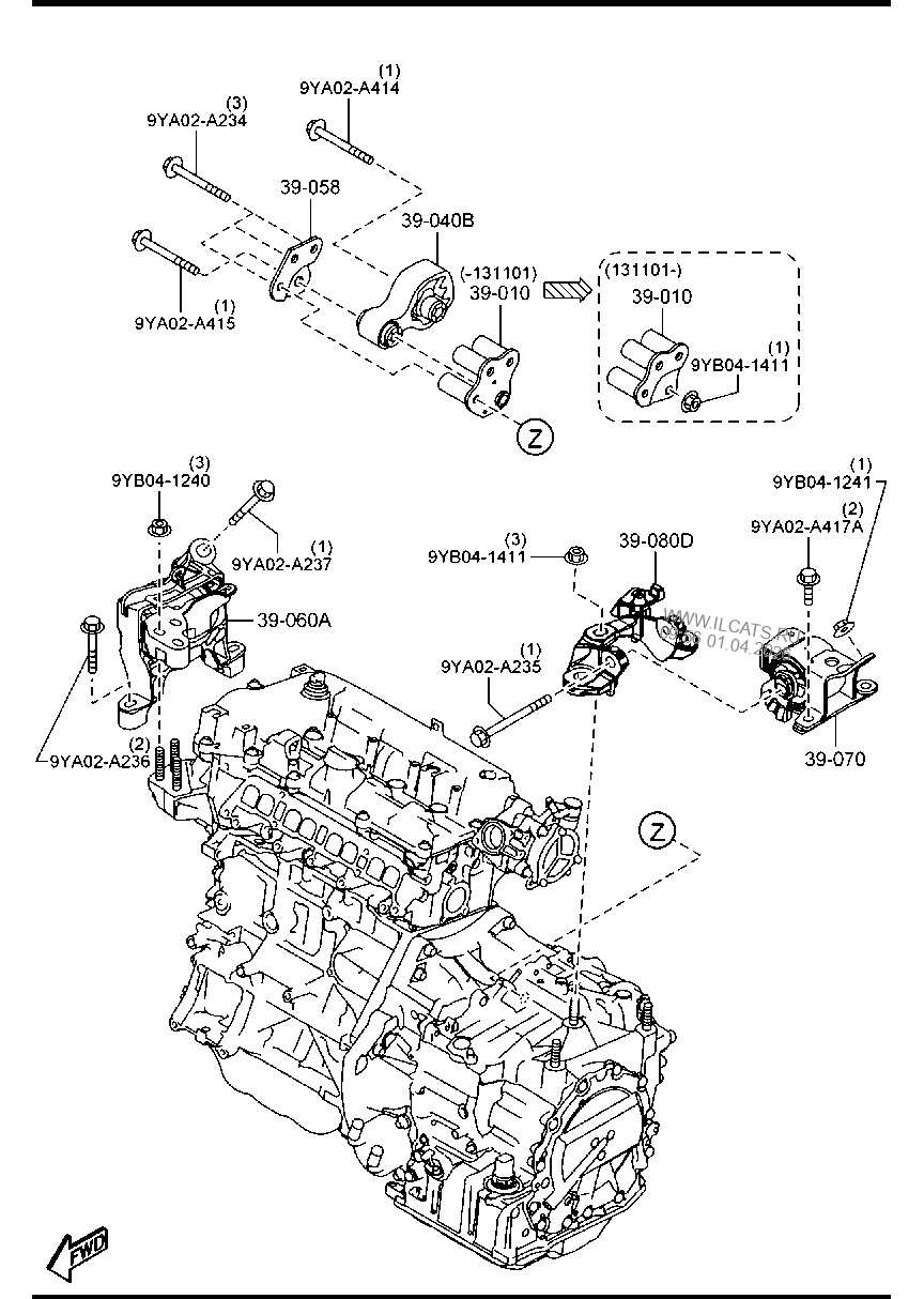ОМЫВАТЕЛЬ ЛОБОВОГО СТЕКЛА (4-DOOR ) MAZDA3