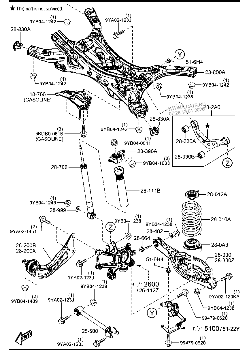 REAR SUSPENSION MECHANISMS MAZDA3