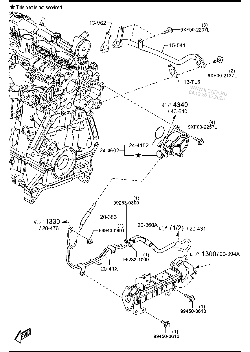 VACUUM PUMP (DIESEL) MAZDA6