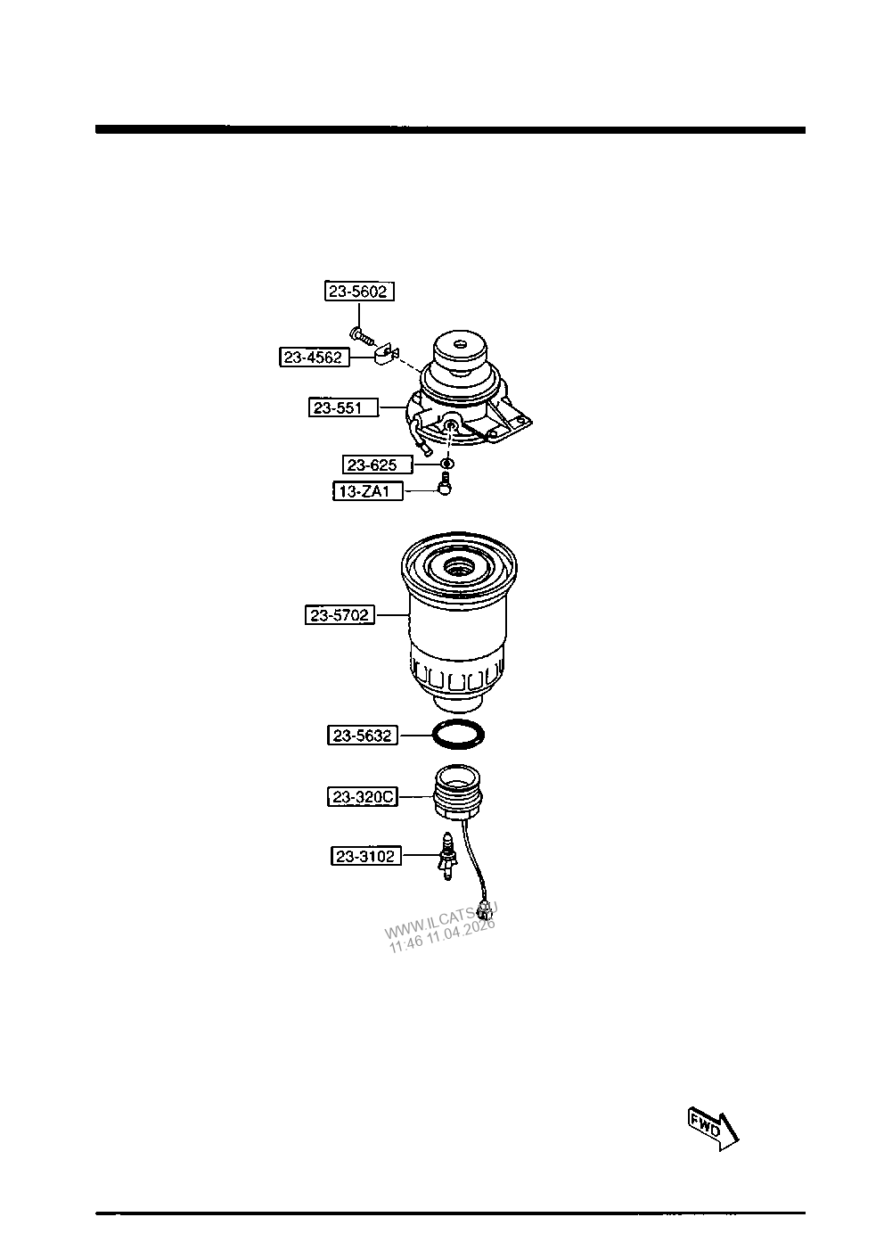 ТОПЛИВНАЯ СИСТЕМА (БЕНЗИН ) (W/O EGI ) MAZDA 626