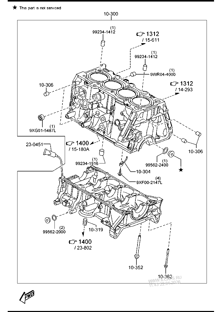 CYLINDER BLOCK (DIESEL) MAZDA CX5