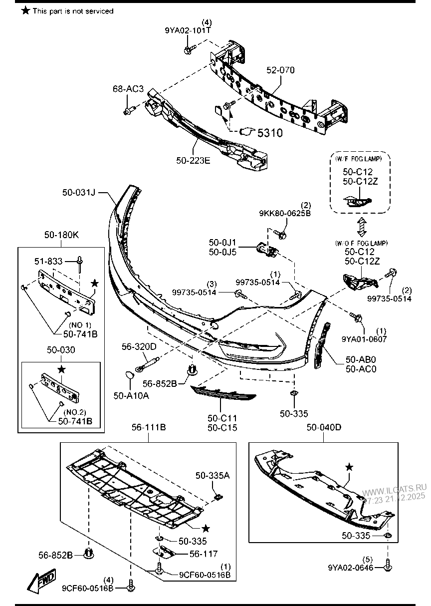 FRONT BUMPER MAZDA CX5