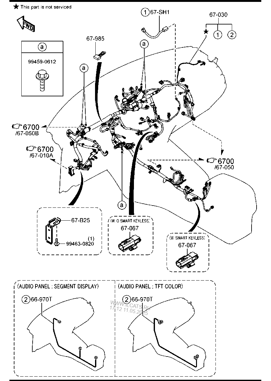 DASHBOARD WIRING HARNESSES MAZDA CX-5