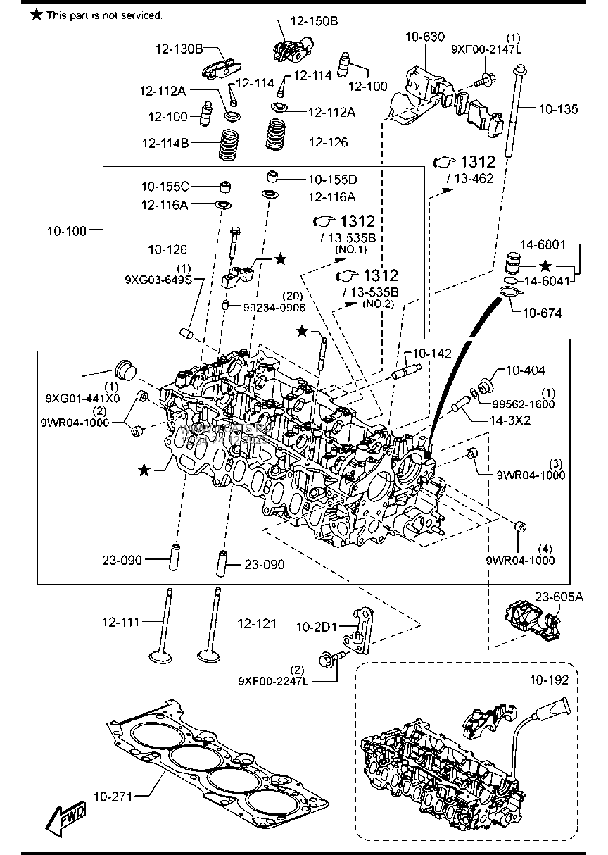 CYLINDER HEAD & COVER (DIESEL) MAZDA CX5