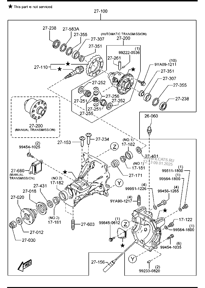 REAR DIFFERENTIALS MAZDA MX5