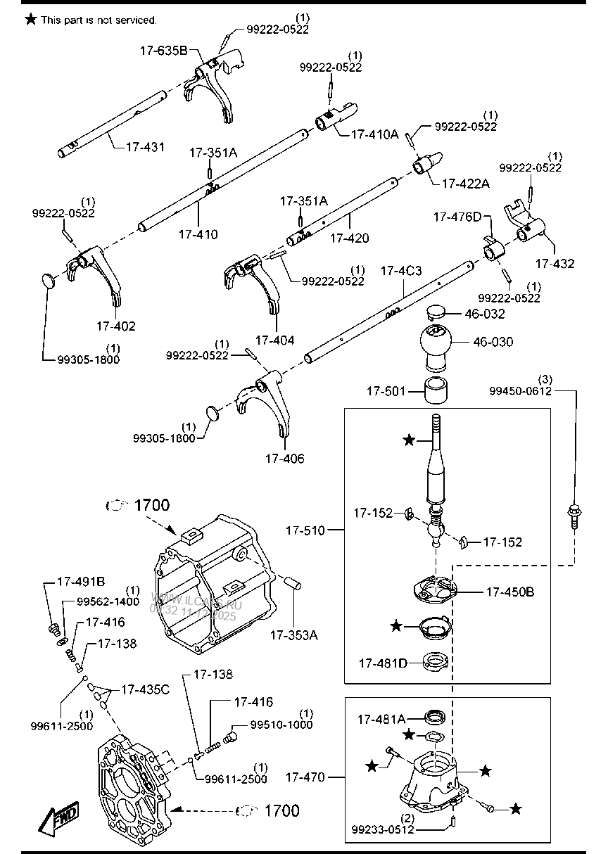 MANUAL TRANSMISSION CHANGE CONTROL SYSTEM MAZDA MX5