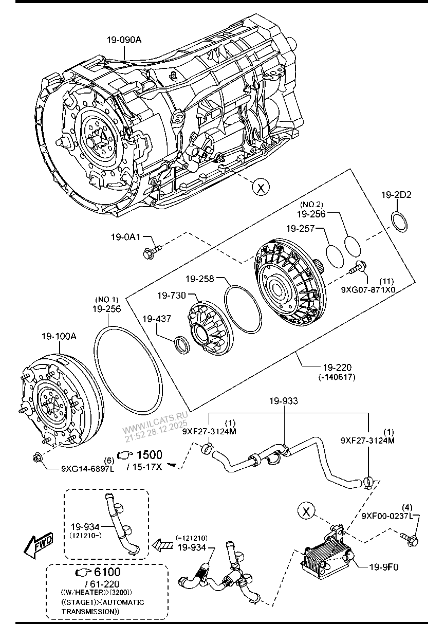 AUTOMATIC TRANSMISSION TORQUE CONVERTER , МАСЛЯНЫЙ НАСОС & PIPINGS