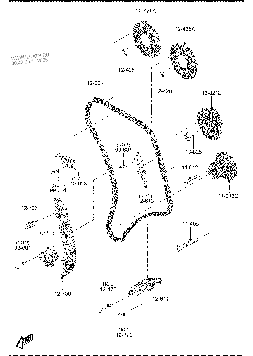 TIMING GEAR (DIESEL)(3200CC) MAZDA BT50