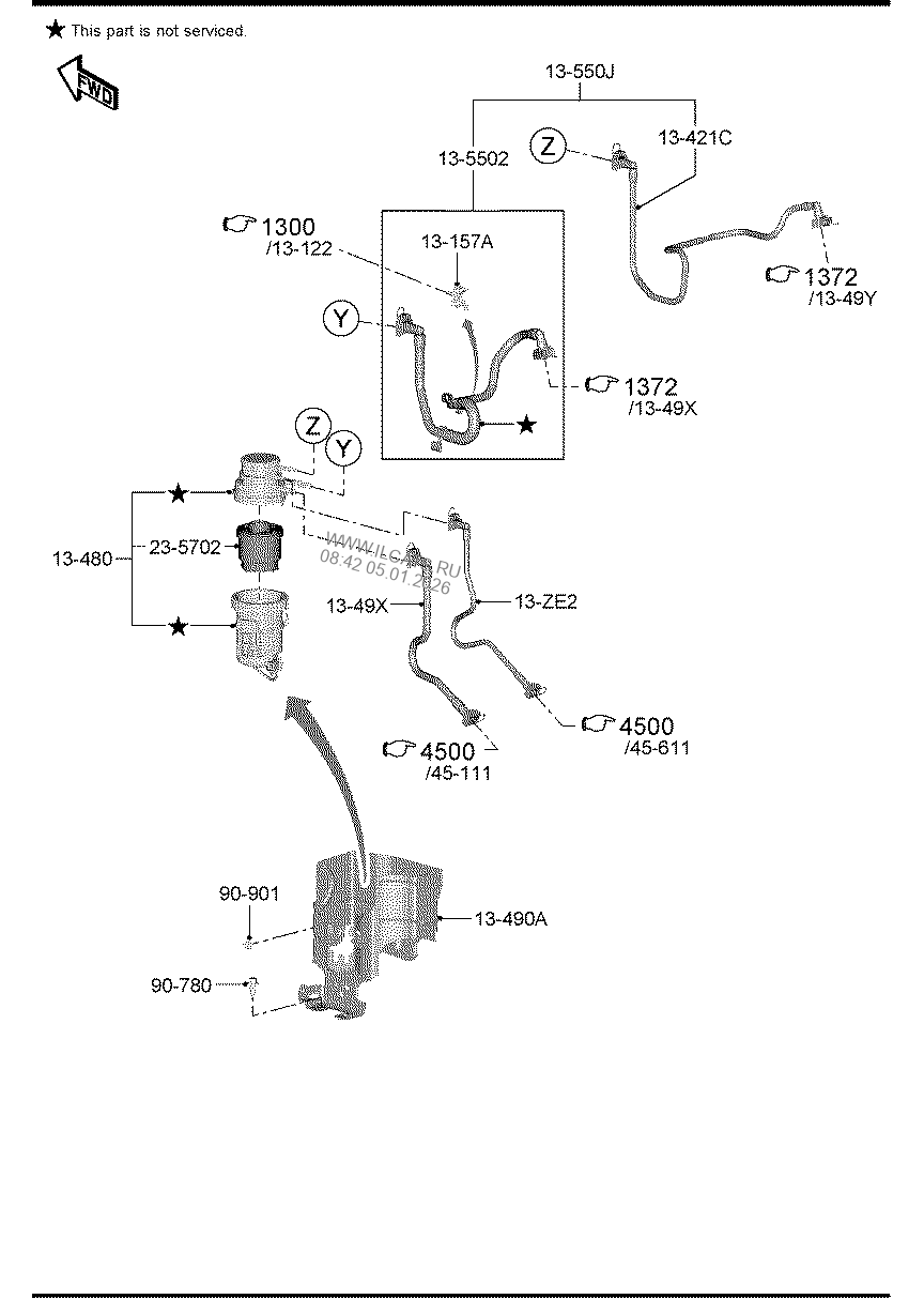 FUEL FILTER (DIESEL)(2200CC) MAZDA BT50