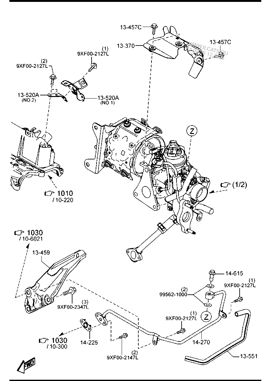 TURBO CHARGER (DIESEL) MAZDA2