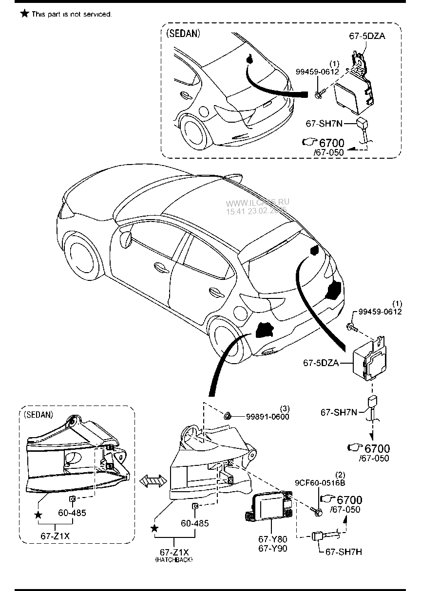 Body Relays Units Mazda2