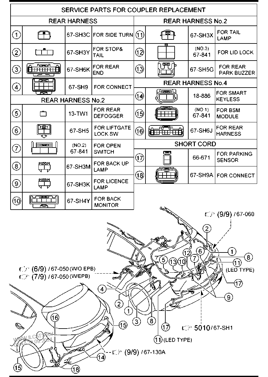 2005 Mazda 3 Steering Wiring