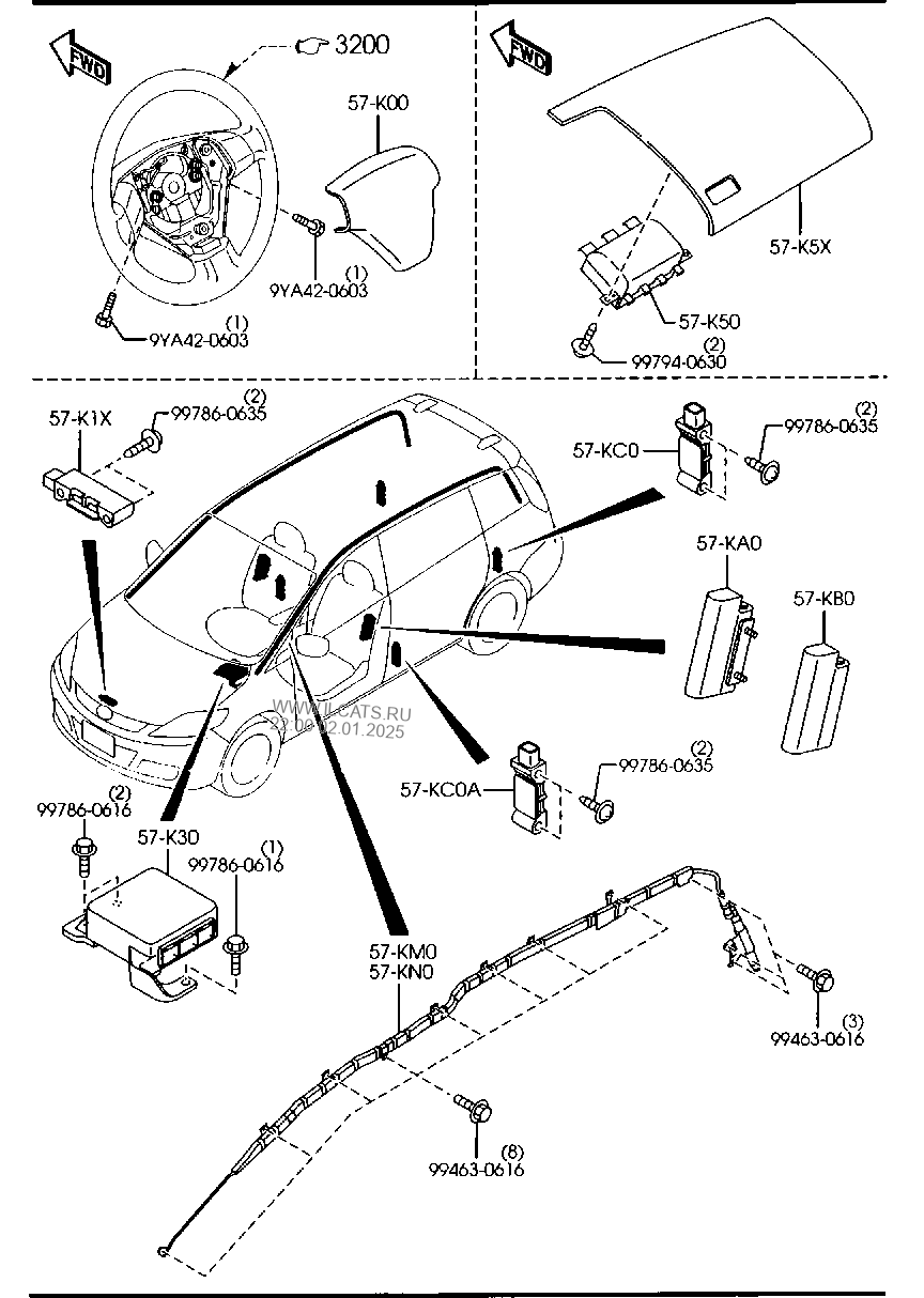 AIR BAG MAZDA5