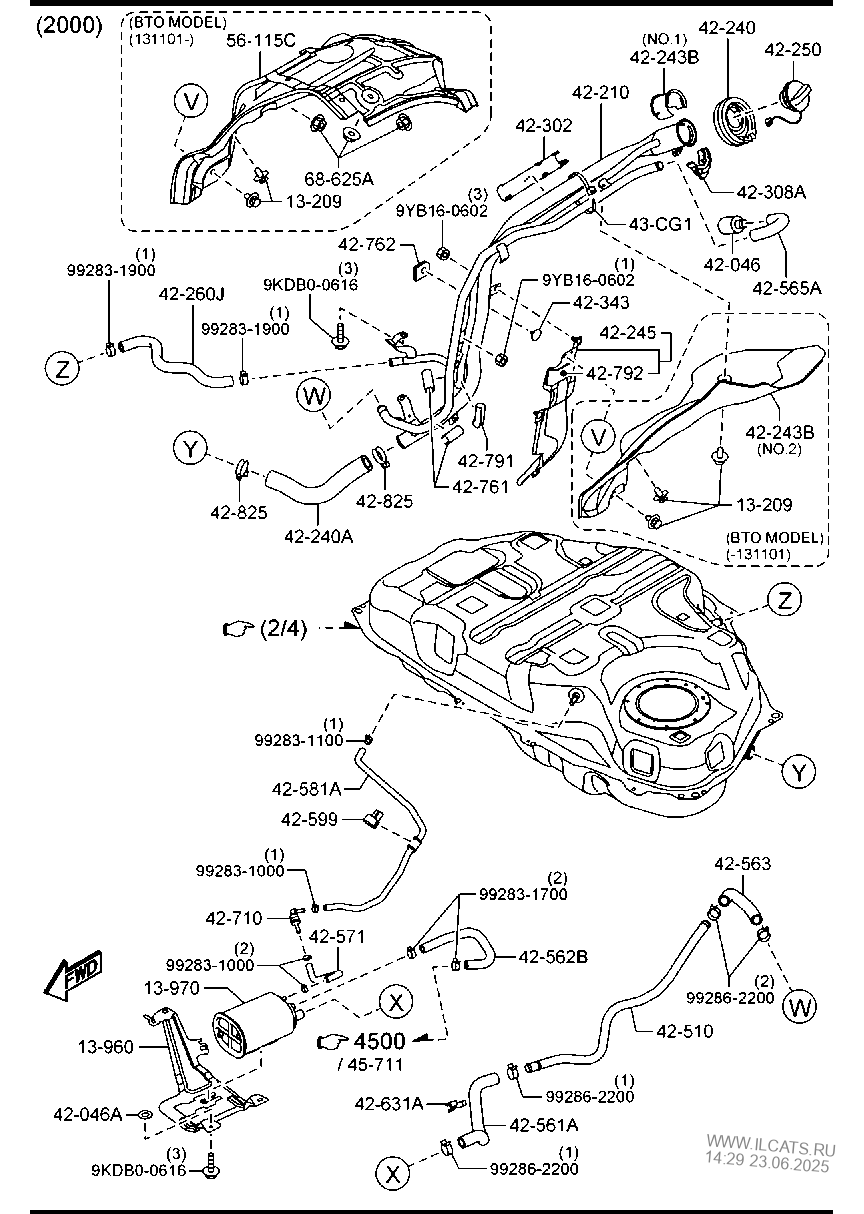 FUEL TANK (2WD) MAZDA CX5