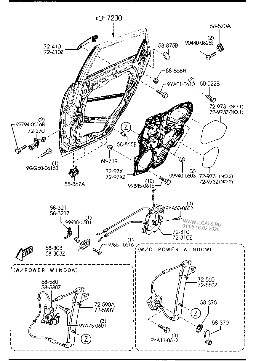 FRONT & REAR WIRING HARNESSES MAZDA3