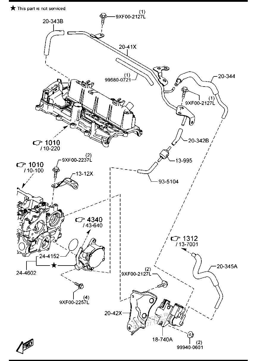 VACUUM PUMP (DIESEL) MAZDA2