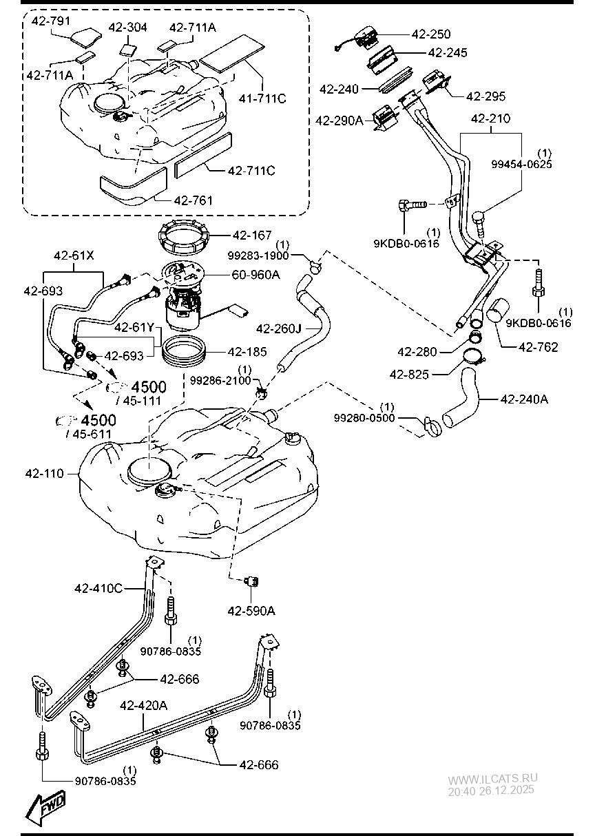 FUEL TANK (DIESEL) MAZDA3