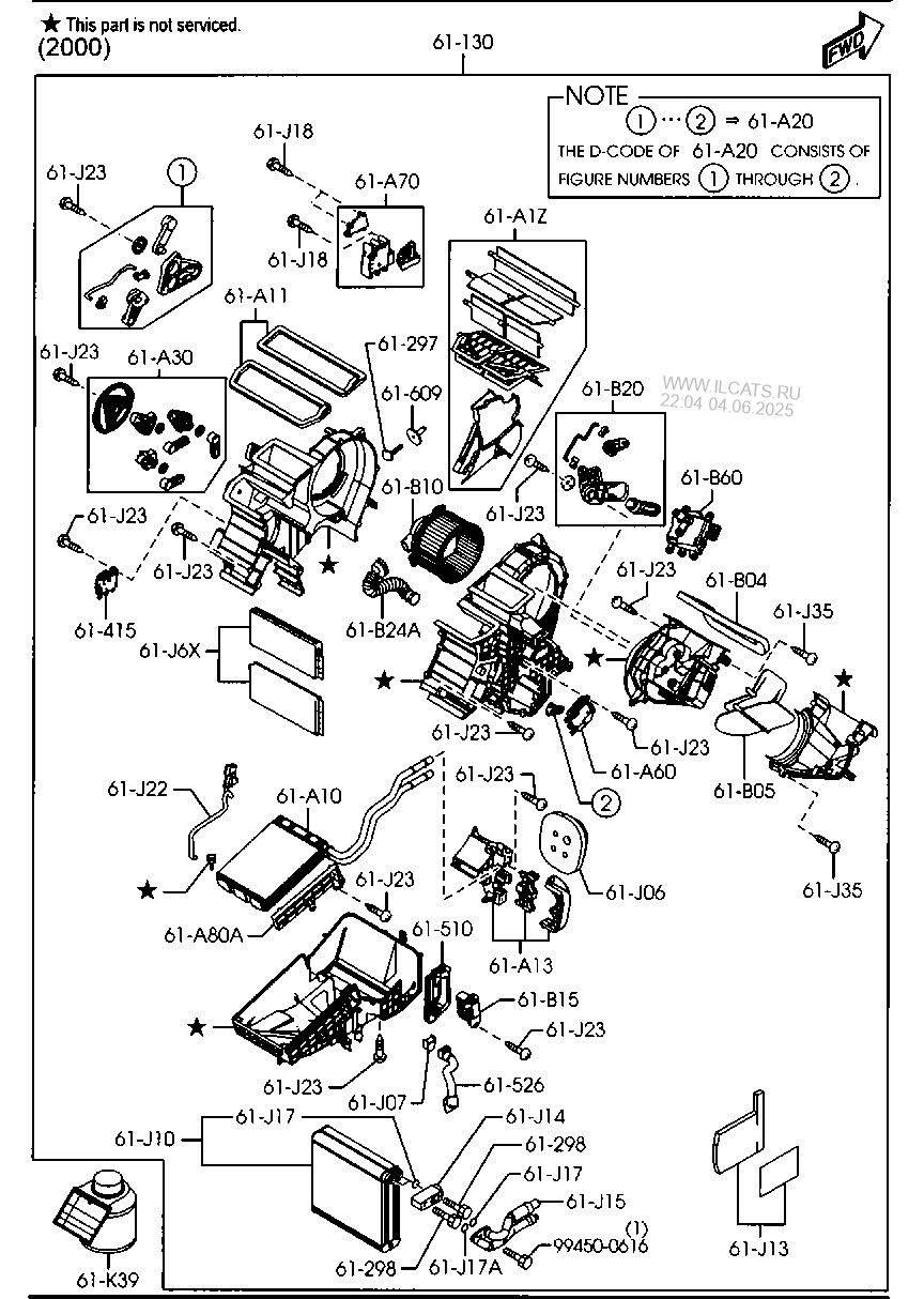 HEATER & COOLING UNIT MAZDA3