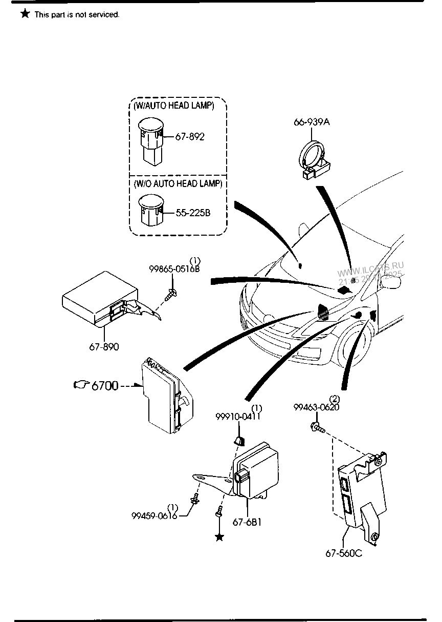 BODY RELAYS & UNIT MAZDA CX7