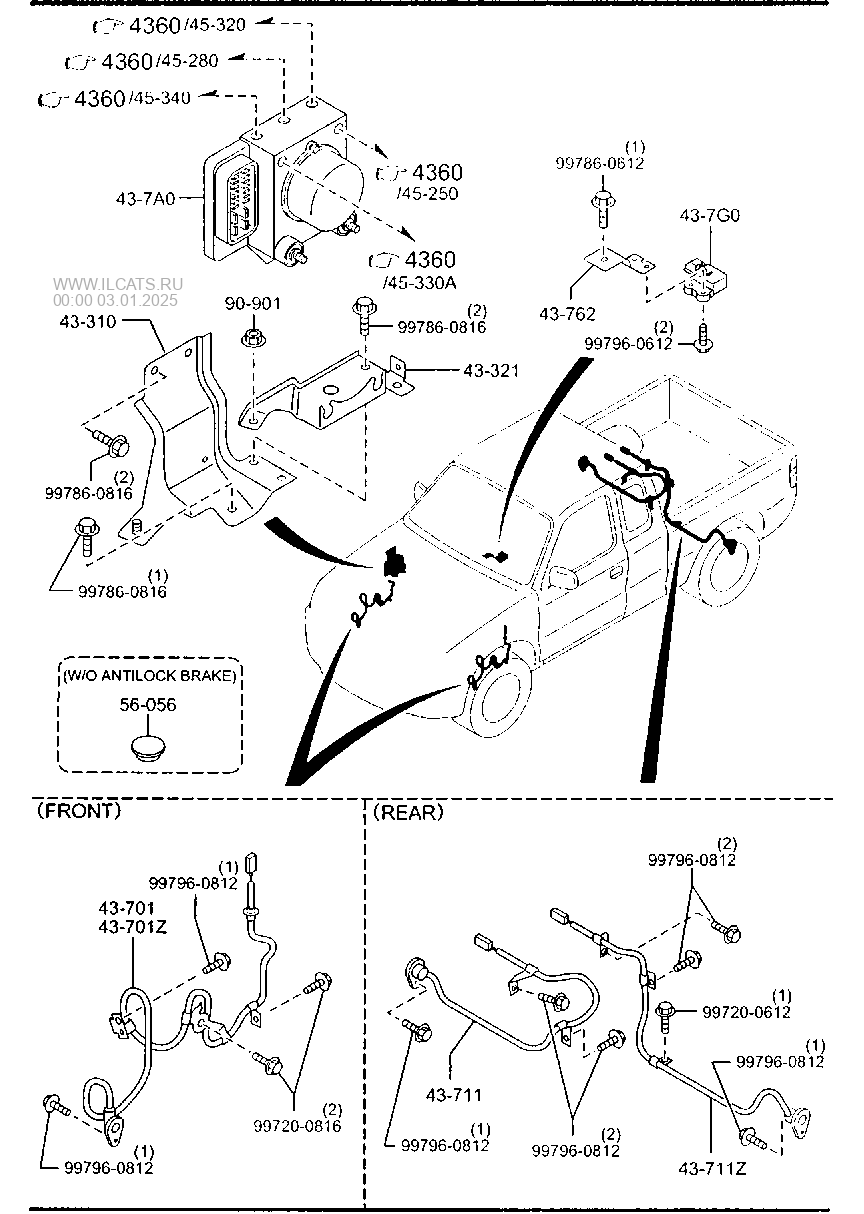 ANTILOCK BRAKE SYSTEM MAZDA BT-50
