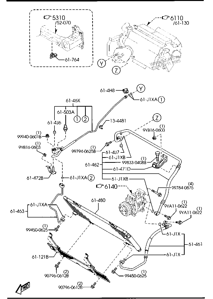 КОНДИЦИОНЕР MAZDA RX8