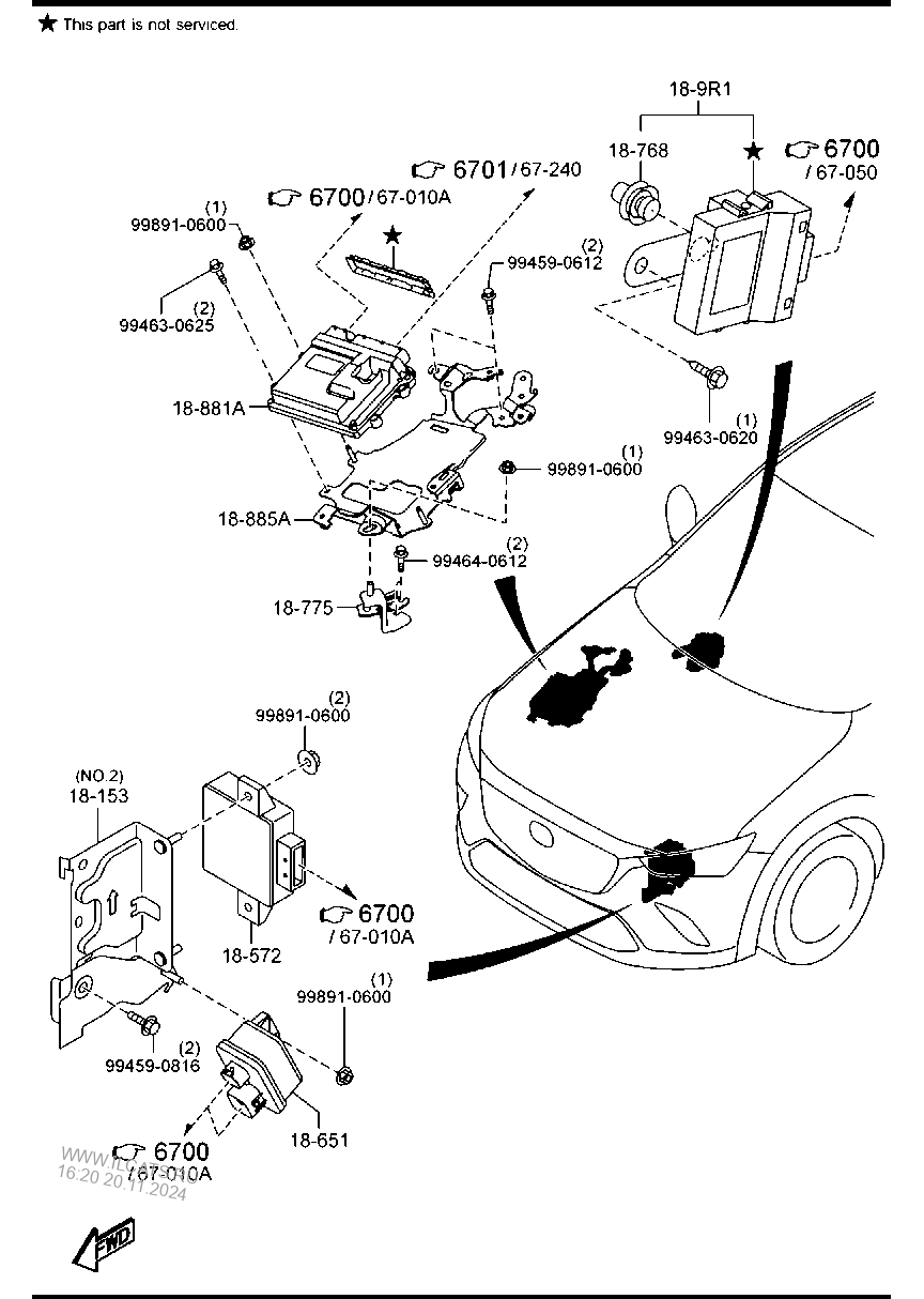 Engine Switches Rele Dizel Mazda Cx 3